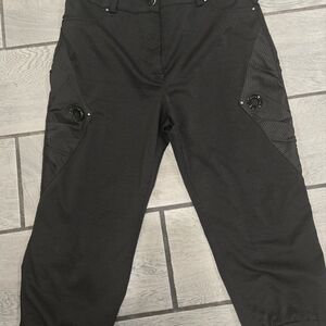 Ice QUEEN Black Utility Trousers‎ with Full-Length Legs